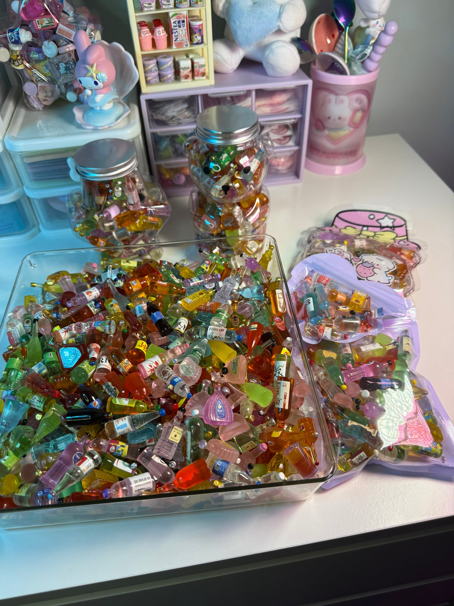 Mini bottle charms