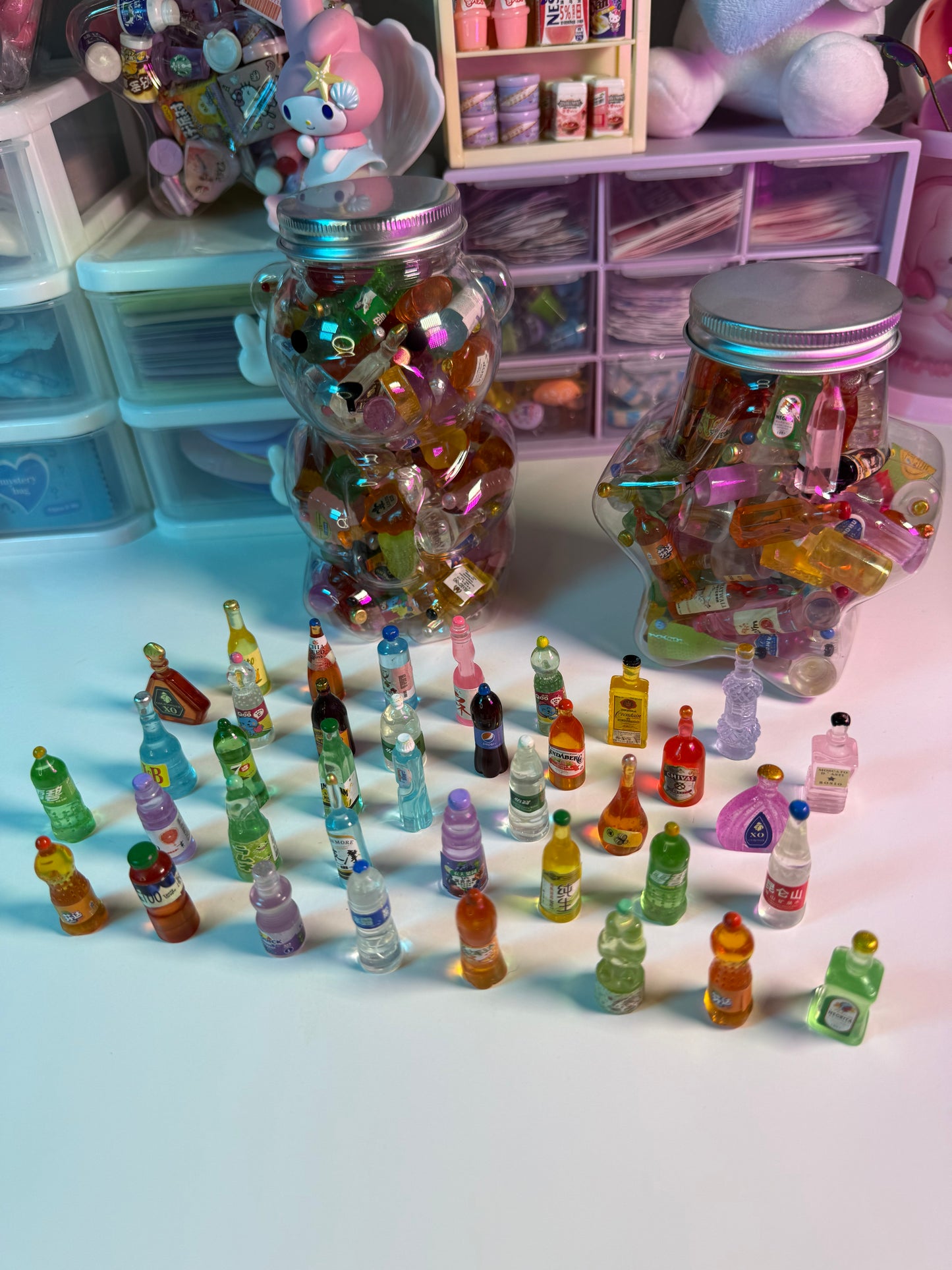 Mini bottle charms