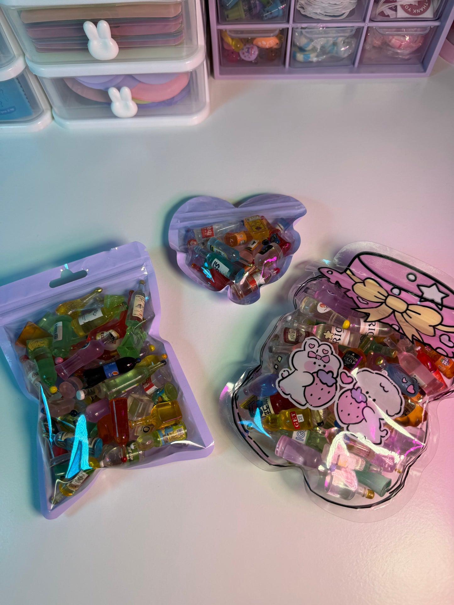Mini bottle charms