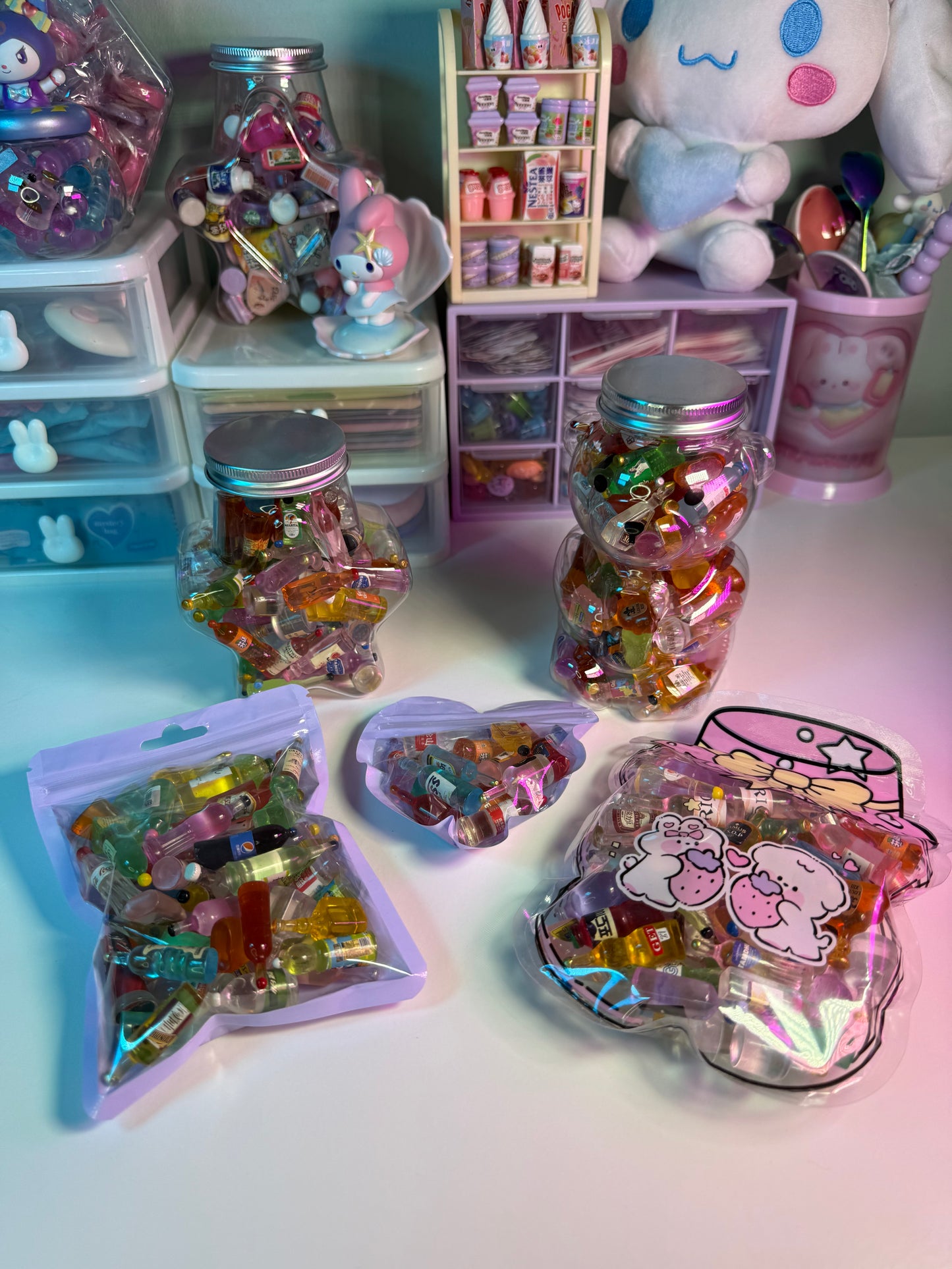 Mini bottle charms