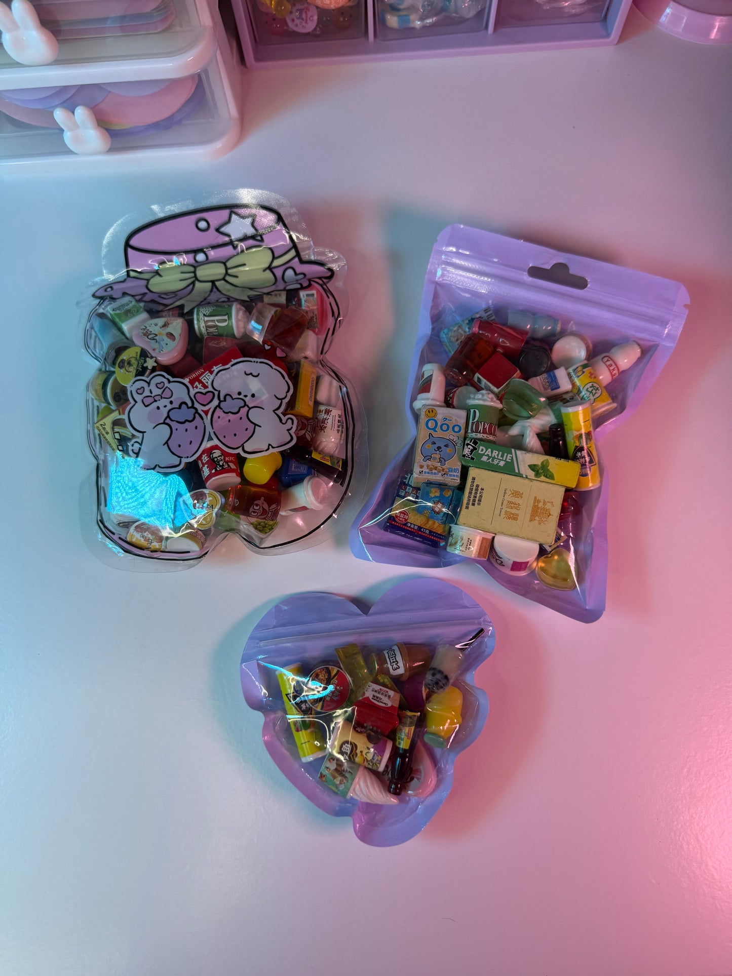 Mini convenience store charms